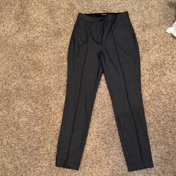 Woman’s heather dark grey Dress Pants - Picture 1 of 6